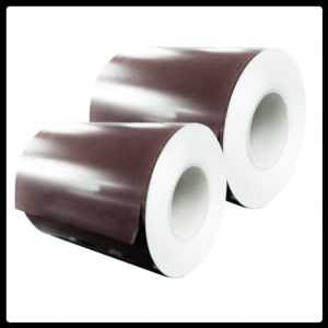 Рулонна сталь Sea HyperTM Корея 0,45 мм — гладкий лист із полімерним покриттям PE 25 мікронів Коричневий 8017, PE