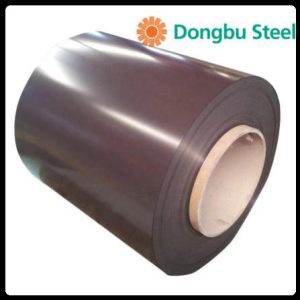 Рулонна сталь "Dongbu Steel" ( Корея) 0,45 мм — гладкий лист із полімерним покриттям RAL 8017