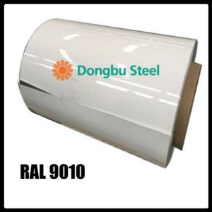 Рулонна сталь "Dongbu Steel" ( Корея) 0,45 мм — гладкий лист із полімерним покриттям RAL 9010